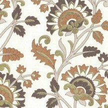 Brown Flowers and Vines Italian Print Paper ~ Rossi Italy